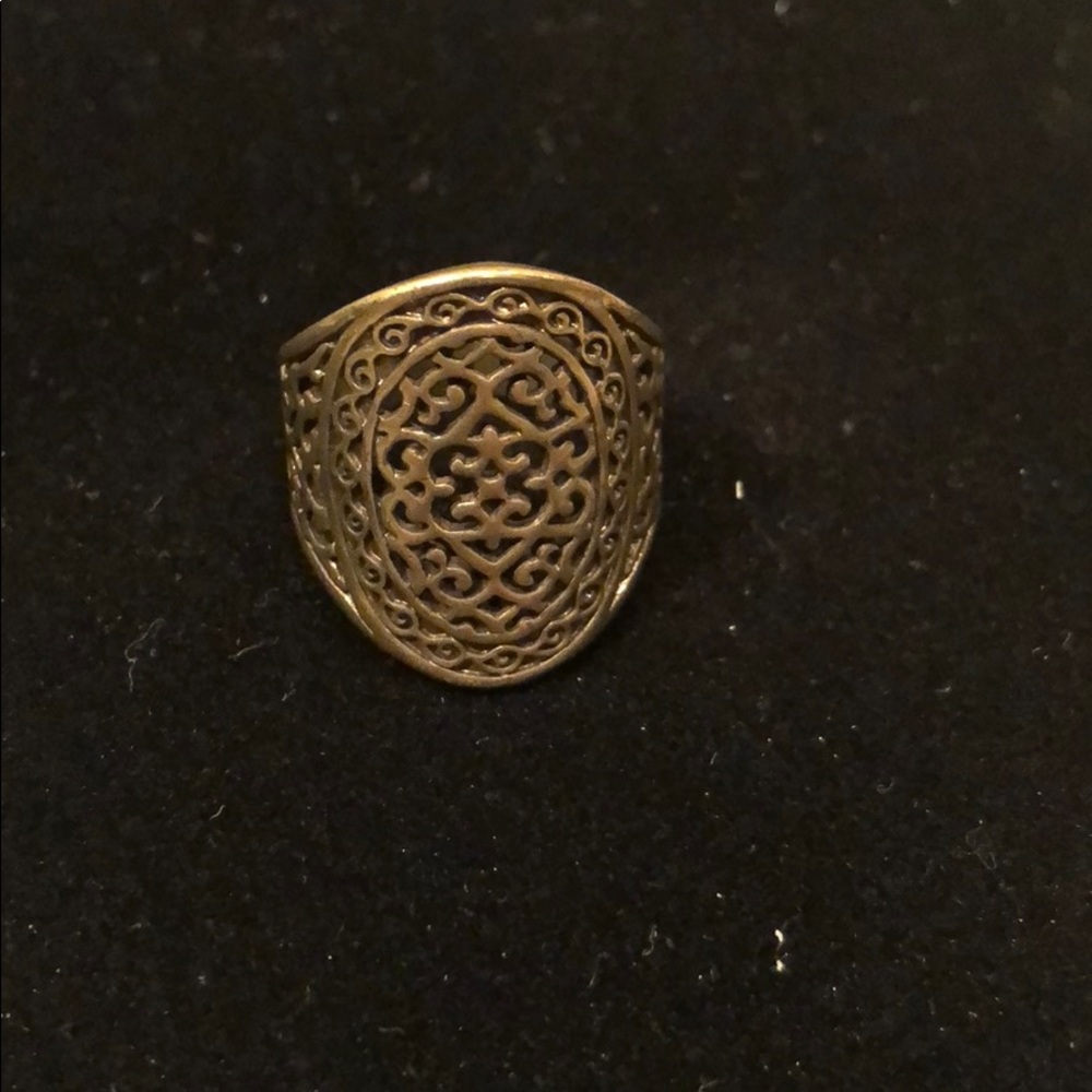 Bronze statement ring